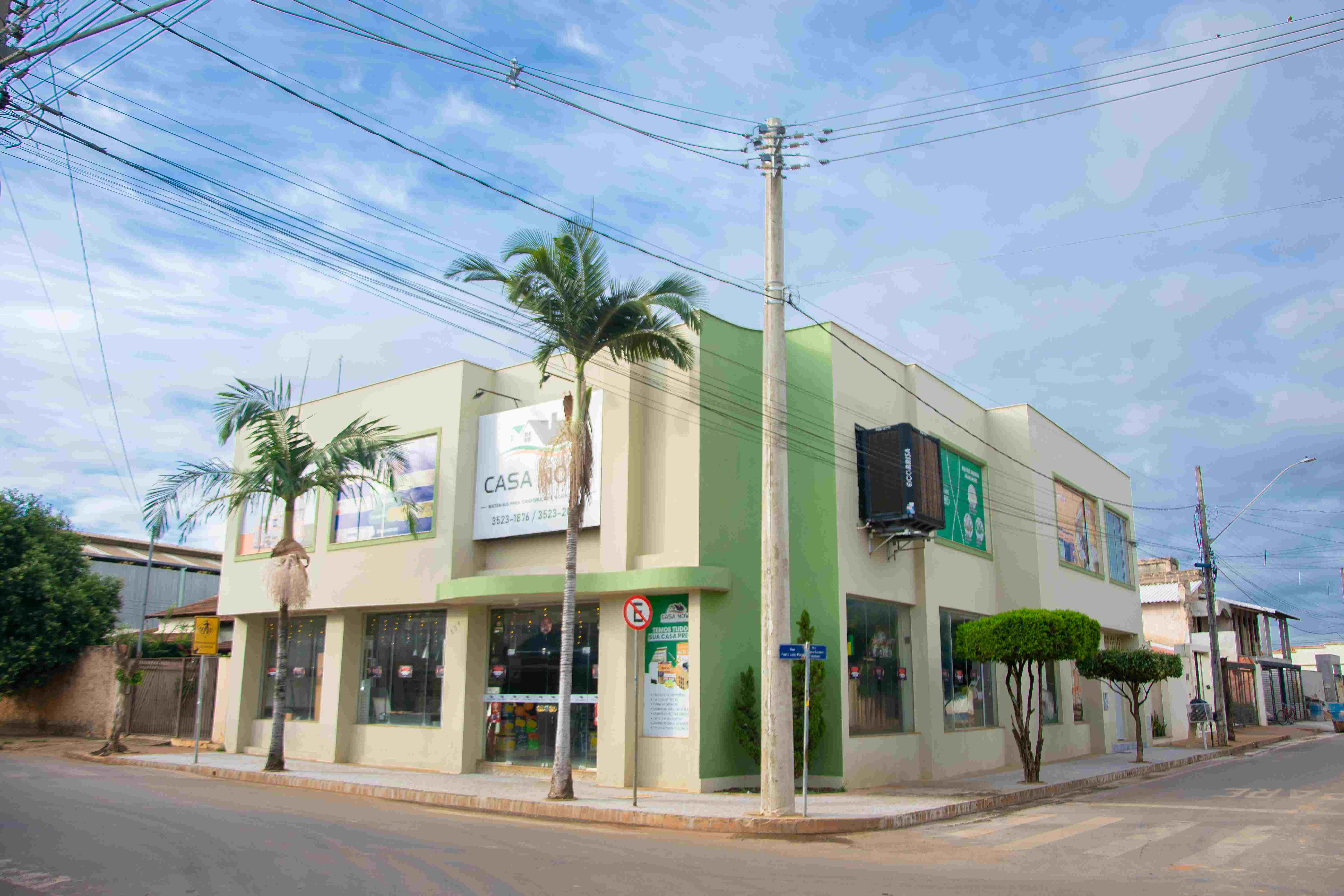 Vista externa da loja